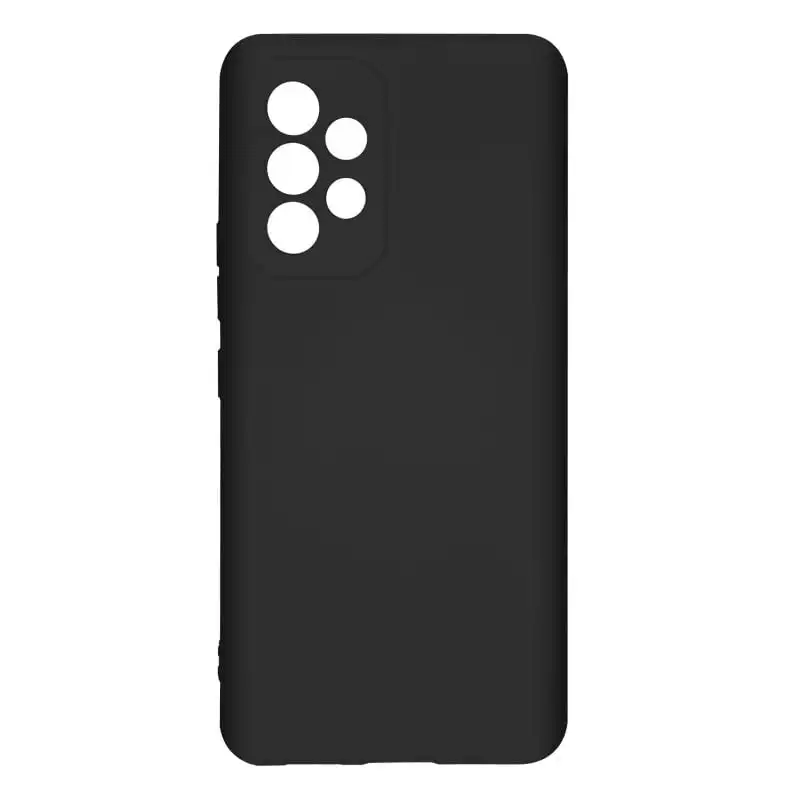 Funda Samsung Galaxy A53 5g Silicona Flexible Acabado Tacto Suave Negro