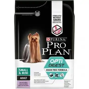 Pro Plan Optidigest Grain Free con Pavo Adulto Pequeños y Mini 2.5 KG