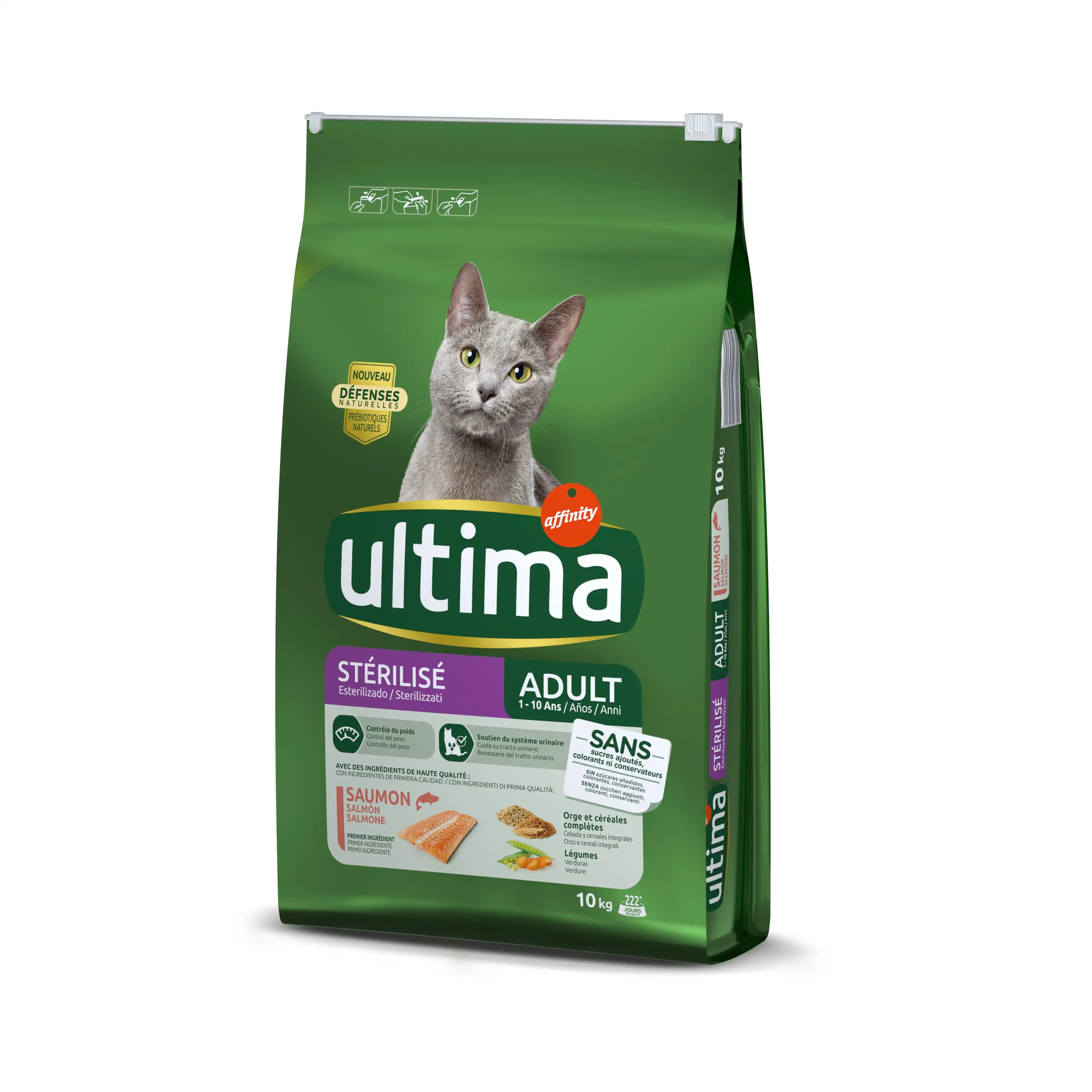 Ultima Esterilizado Adult con salmón pienso para gatos - 3 kg