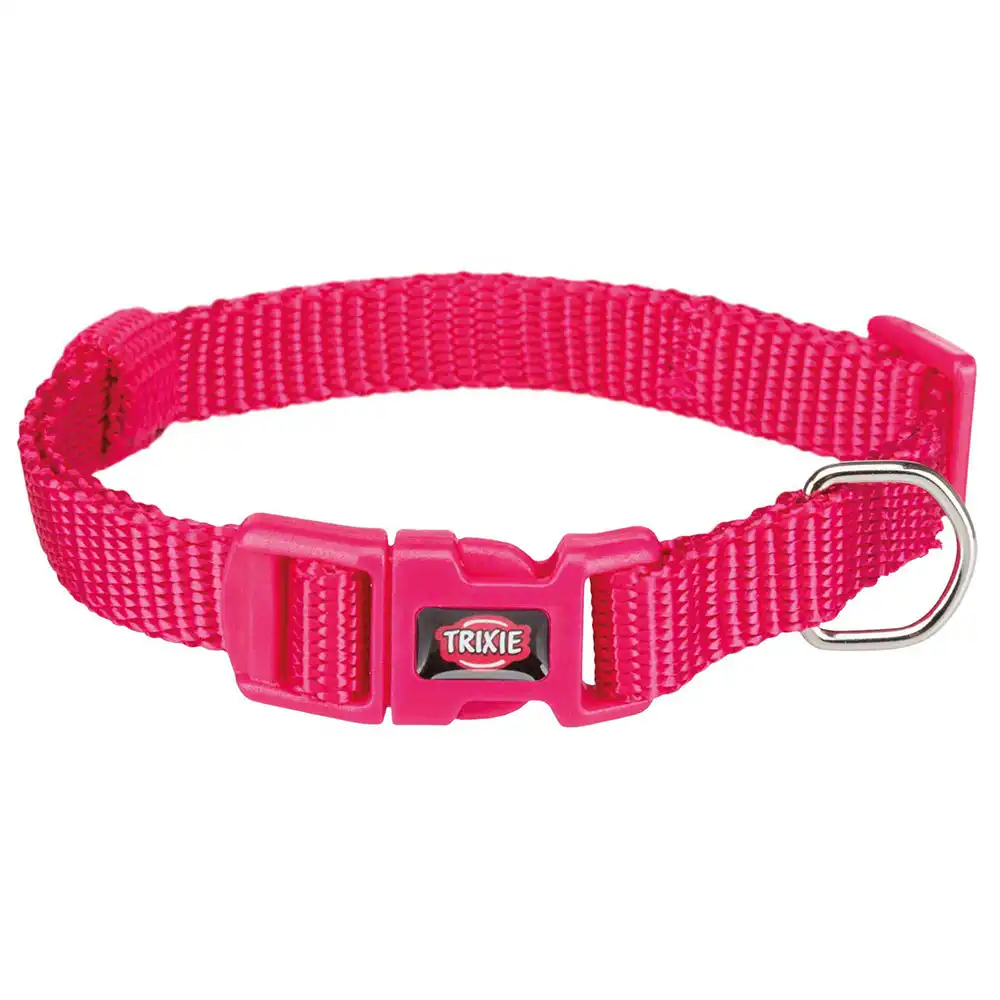 Collar Trixie Premium fucsia para perros - S: 25–40 cm perímetro de cuello, 15 mm de ancho