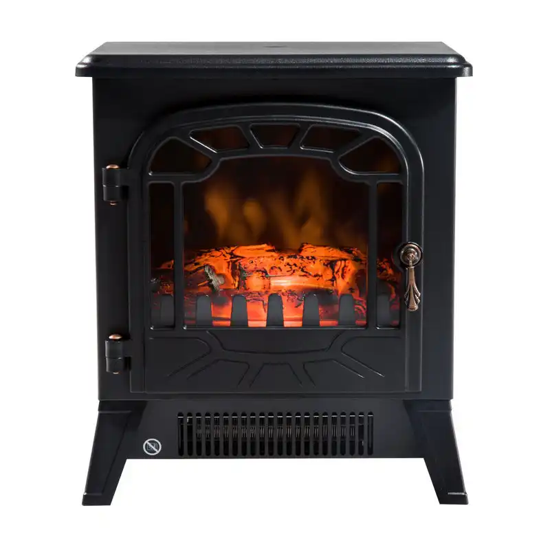 Homcom Chimenea Eléctrica Acero 1800W