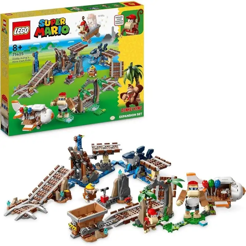 Lego Súper Mario Set de Expansión: Vagoneta Minera de Diddy Kong