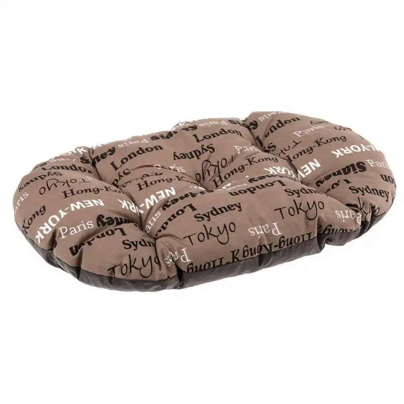 Cama Relax perro y gato Cities Brown Ferplast 78 x 50 Cms