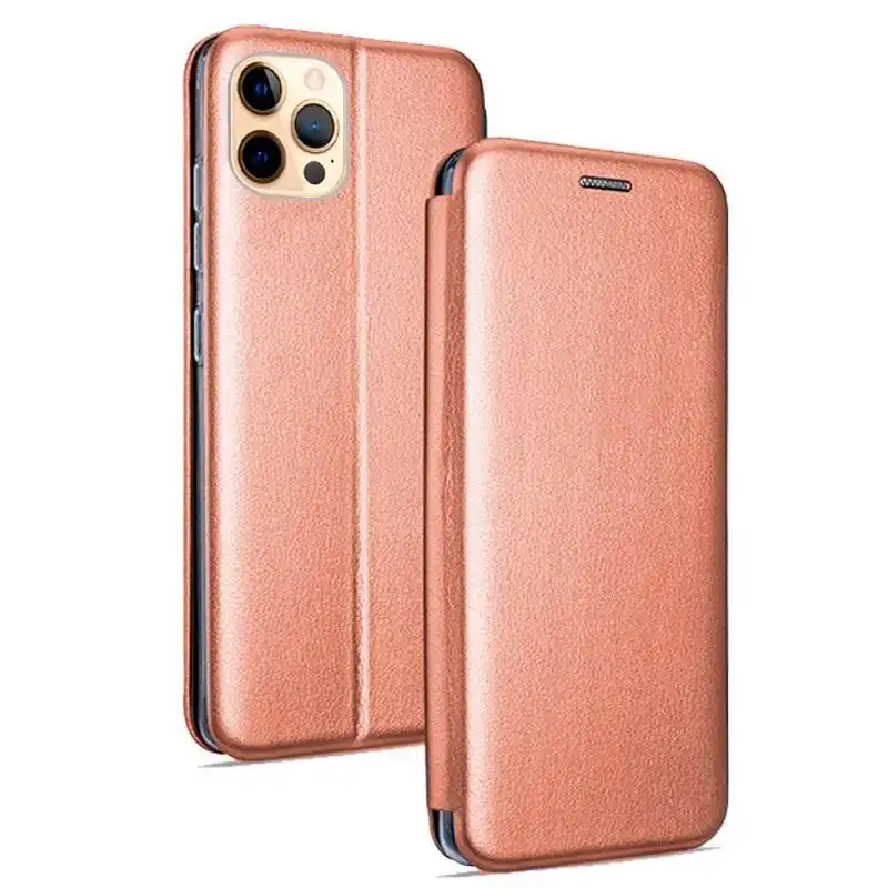 Cool Funda Flip Cover Elegance Rosa Oro para iPhone 12 Pro Max