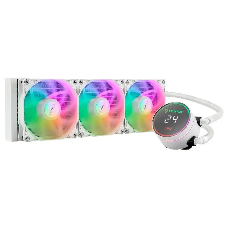 UNYKAch AquaStorm 360 RGB AIO Kit de Refrigeración Líquida Blanca