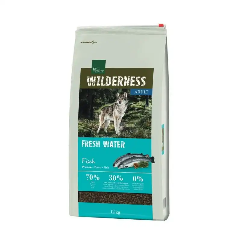 Real Nature Wilderness Fresh Water para perros de todos los tamaños con Salmón, Peso 4 Kg.