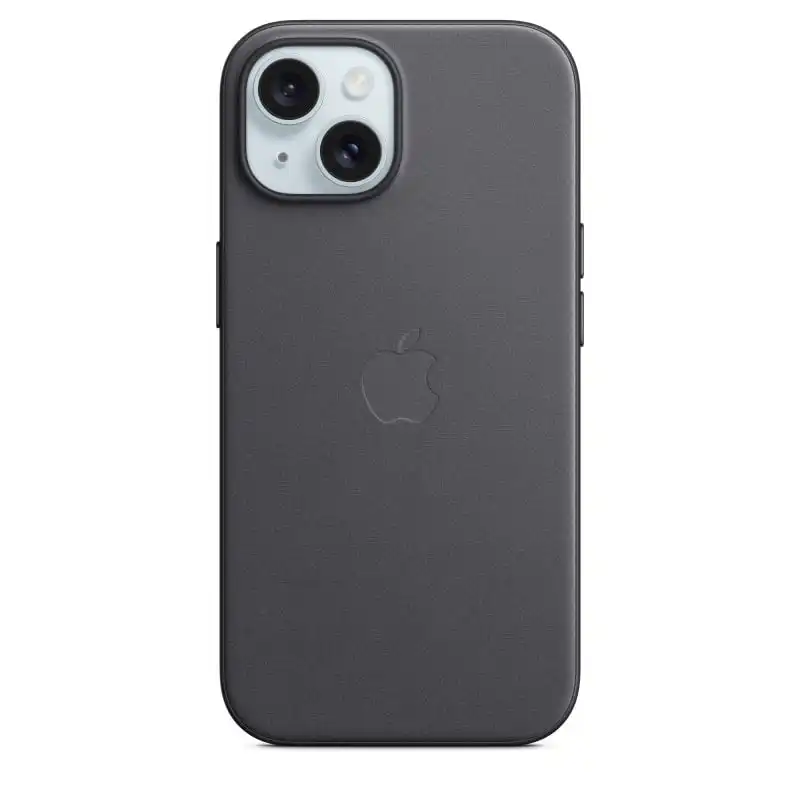 Apple Funda de Trenzado Fino con MagSafe Negra para iPhone 15