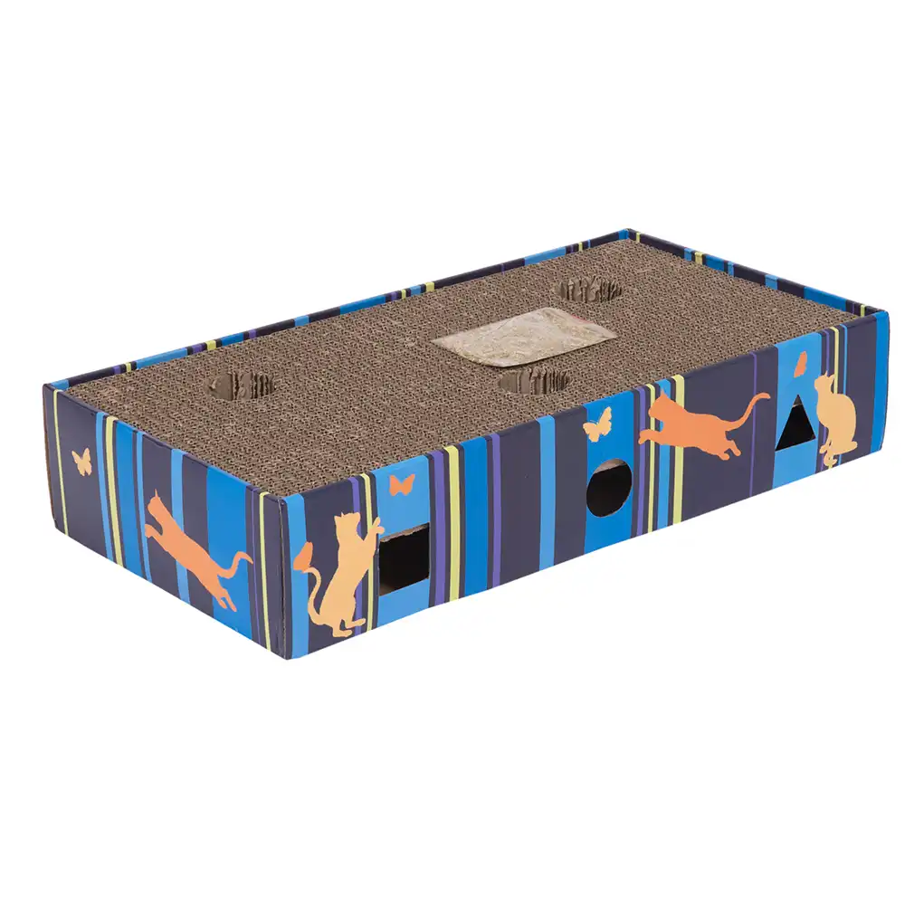 Bloque rascador Scratch & Play - 45,5 x 24 x 9,3 cm (L x An x Al) / 2 pelotas