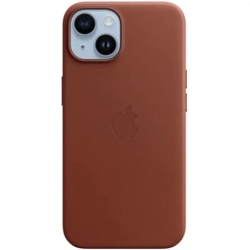 Apple Funda de Piel con MagSafe Ocre Oscuro para iPhone 14