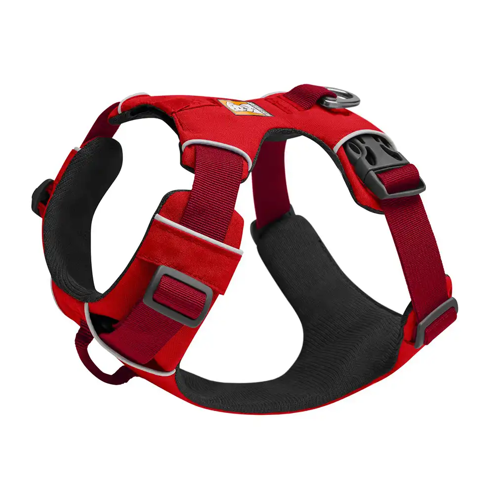 Arnés Ruffwear New Front Range rojo para perros - L-XL: 81-107 cm de pecho, 29 mm de ancho, rojo