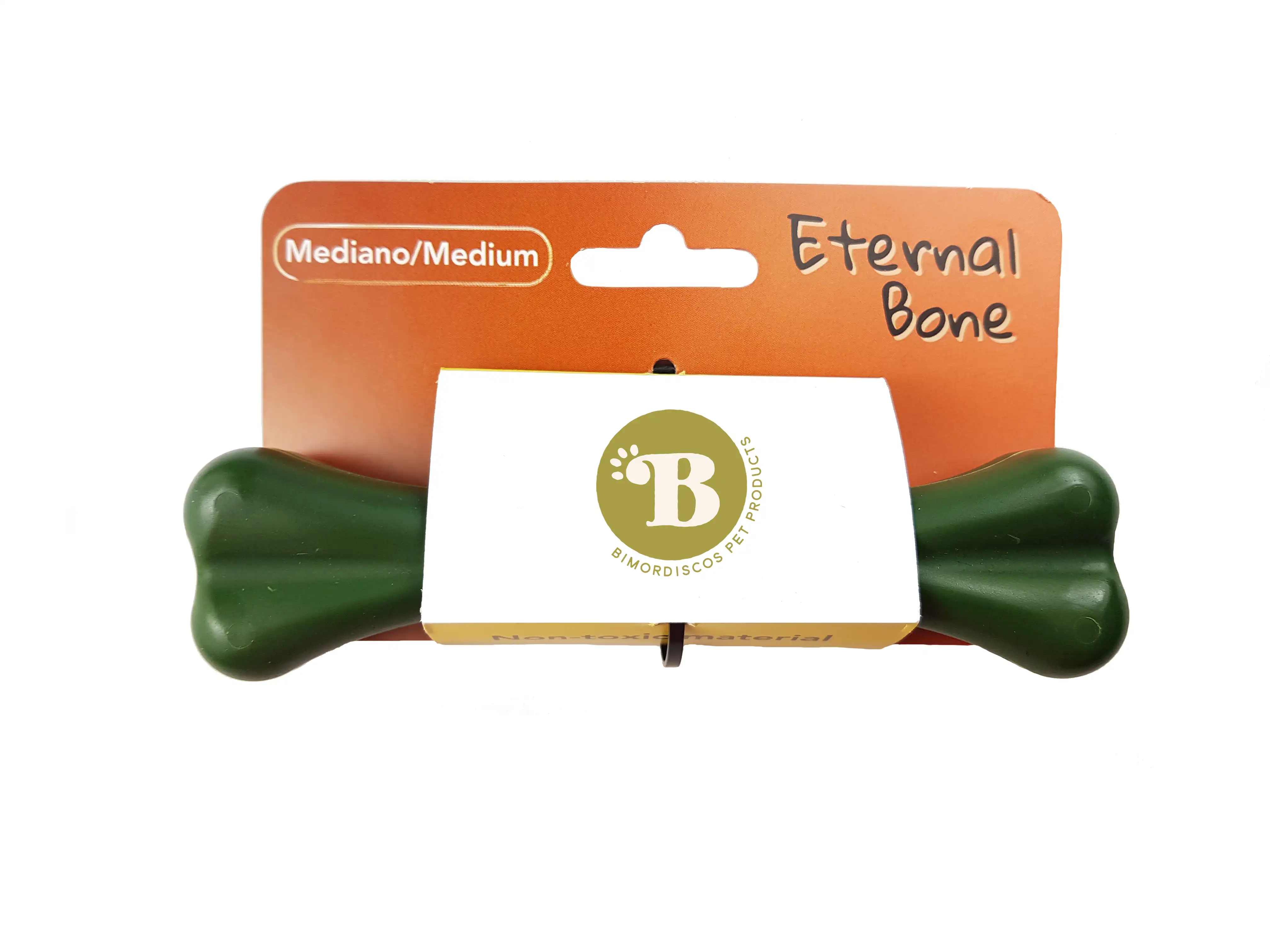 Bimordiscos mordedor eternal bone hueso de nylon natural