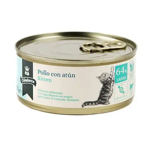 Criadores Kitten Pollo y Atún lata para gatos