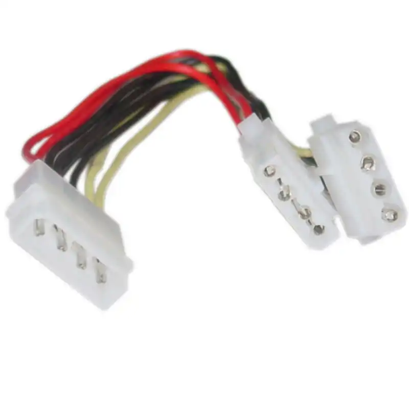 Duplicador Alimentación Molex 5.25 Macho a 2x 5.25 Hembra