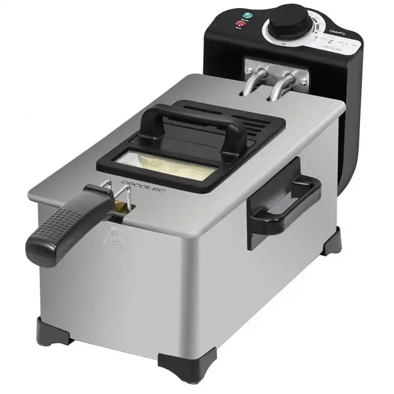 Cecotec CleanFry 3L Freidora 3L 2000W Acero Inoxidable