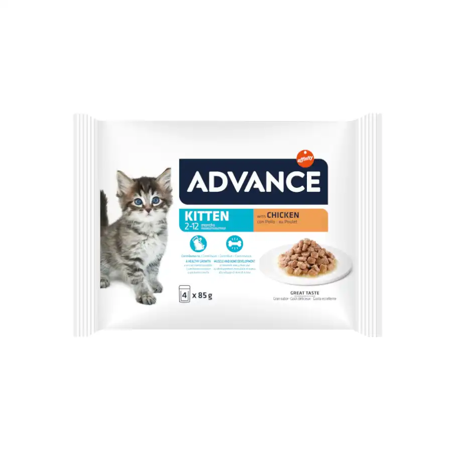 Advance Affinity Kitten Pollo Sobre en Salsa