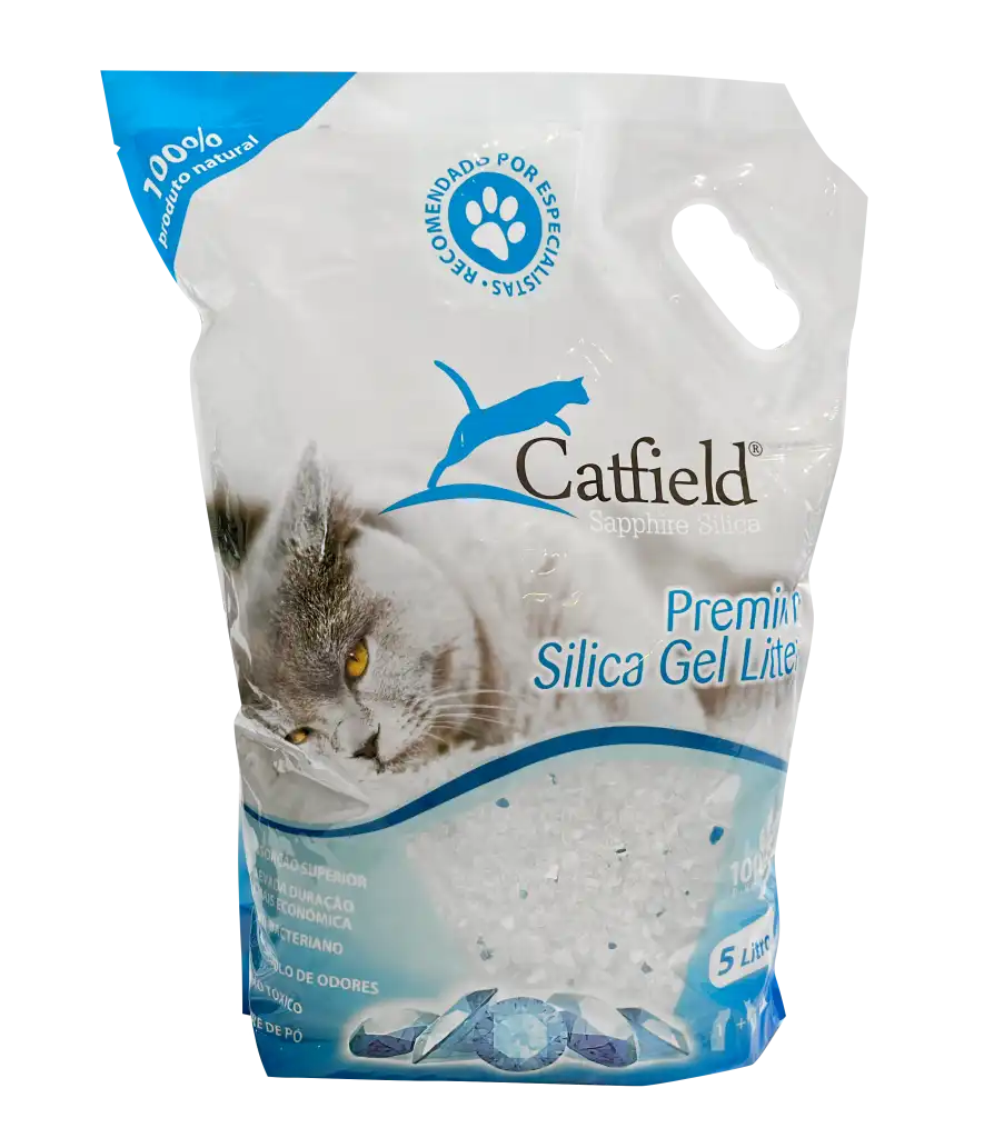Catfield Sapphire Premium Silica Gel Arena Absorbente para gatos