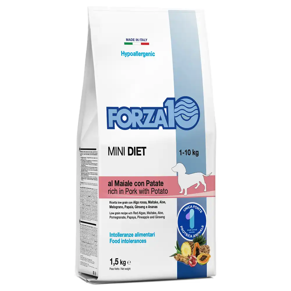 Forza10 Mini Diet con cerdo, patatas y arroz - 1,5 kg