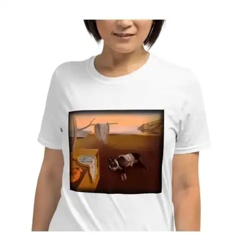 Mascochula camiseta mujer mola dalí personalizada con tu mascota blanco