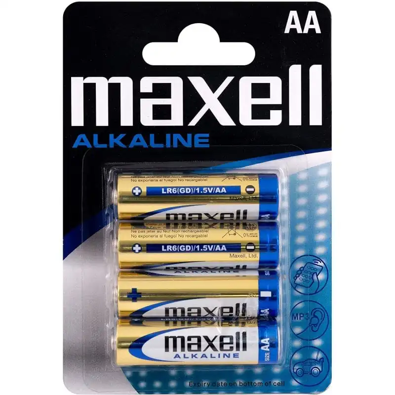 Maxell Alkaline 4 Pilas LR6-AA
