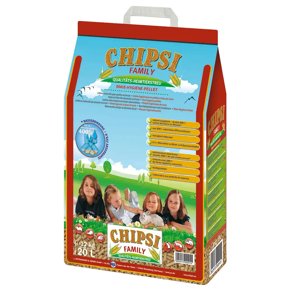 Chipsi Family pellets higiénicos de maíz - 20 l
