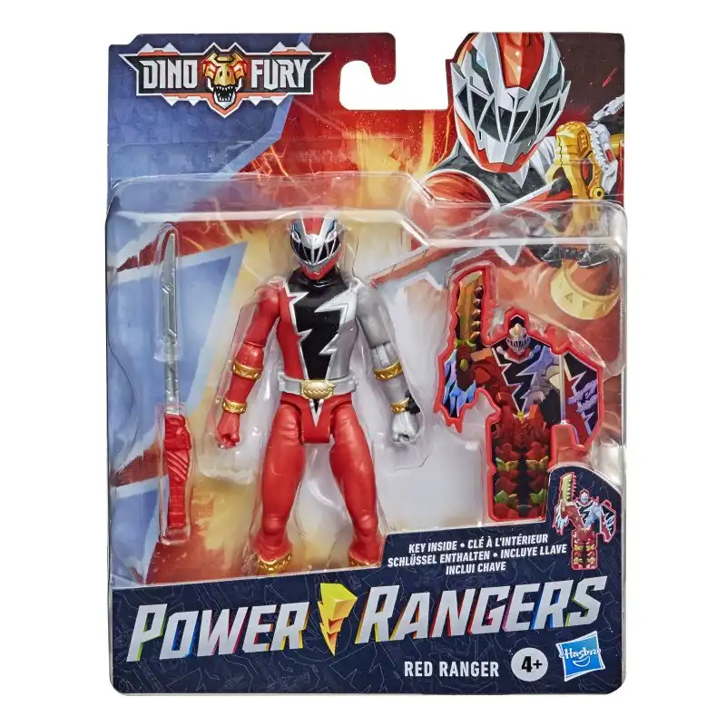 Hasbro Original Power Rangers Dino Fury Red Ranger Figura