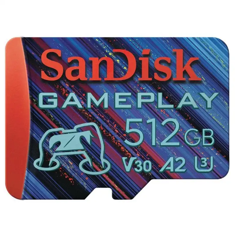 SanDisk GamePlay microSDXC 512GB UHS-I A2 V30 Clase 10