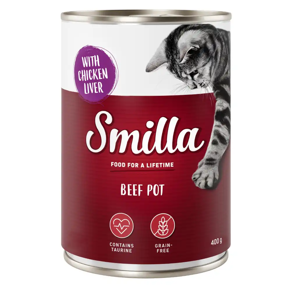 Smilla Tierno vacuno 6 x 400 g - Vacuno con hígado de pollo