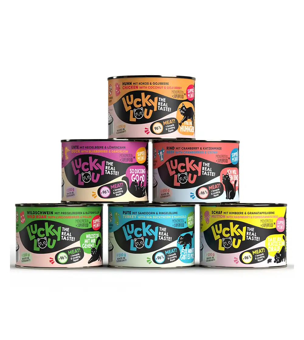 Lucky Lou SuperMono² 6 x 200 g - Pack mixto (6 variedades)