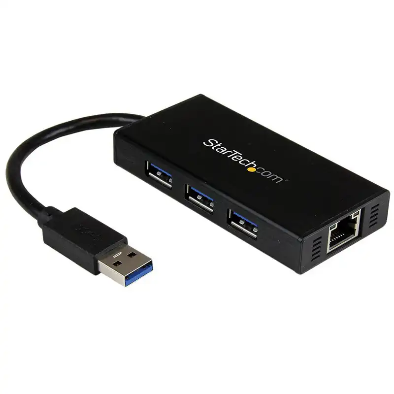 Startech Hub 3 Puertos USB 3.0 + 1 Red Gigabit