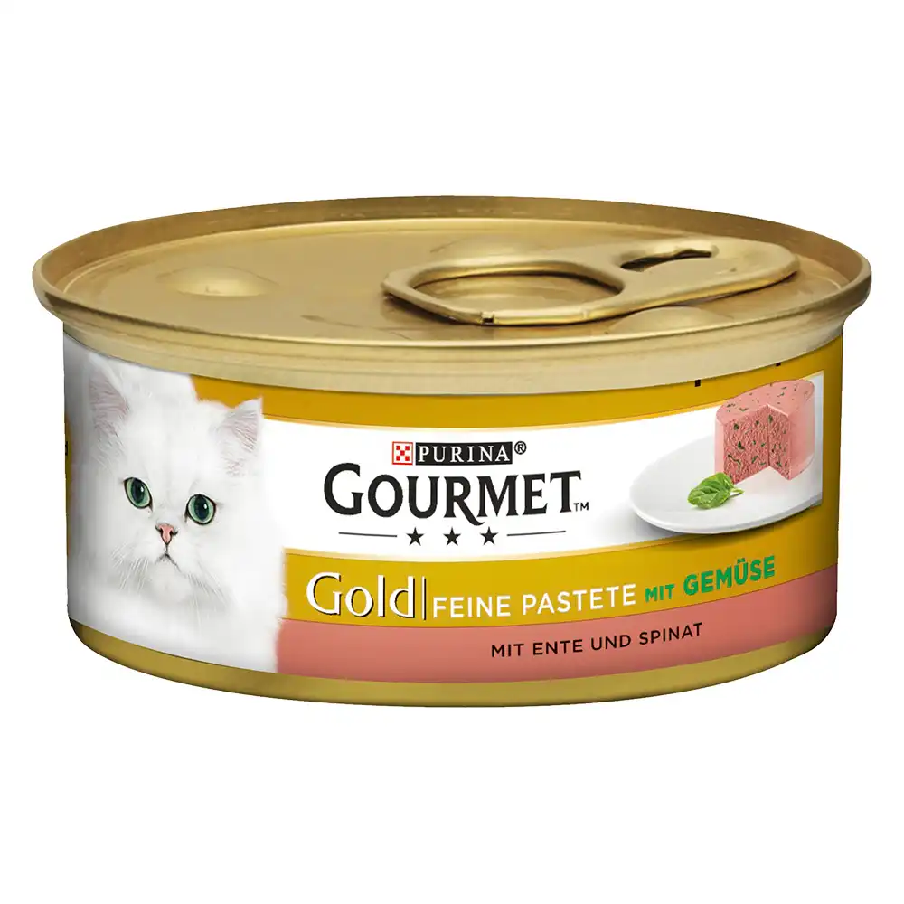 Gourmet Gold Mousse  12 x 85 g - Pato con espinacas