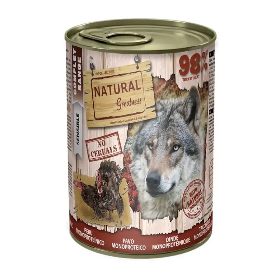 Natural Greatness Monoproteico Pavo Lata para perros