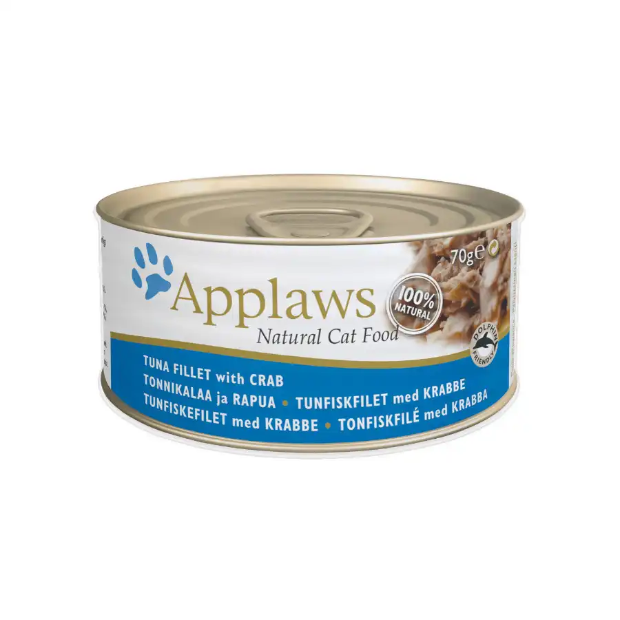 Applaws Atún y Cangrejo lata para gatos - Pack