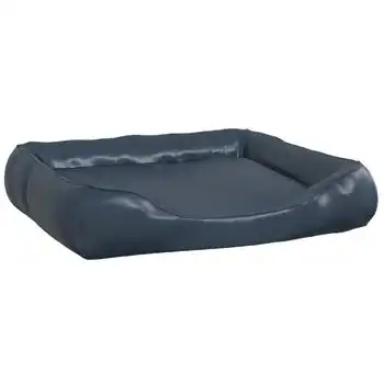 Cama Para Perros De Cuero Sintético Azul Oscuro 120x100x27 Cm Vidaxl