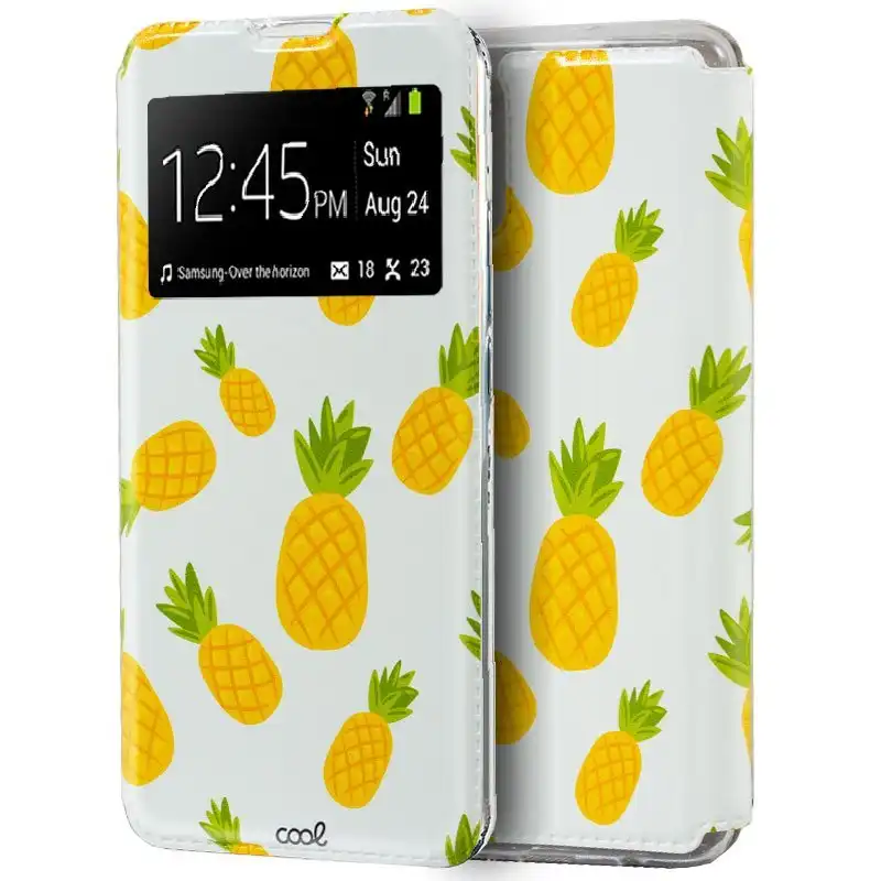 Cool Funda Flip Cover Dibujos Piñas para Samsung Galaxy Note 10 Lite