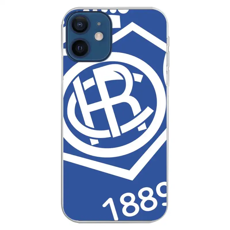 Funda Licencia Oficial Real Club Recreativo de Huelva Escudo Fondo Azul para iPhone 12 Mini