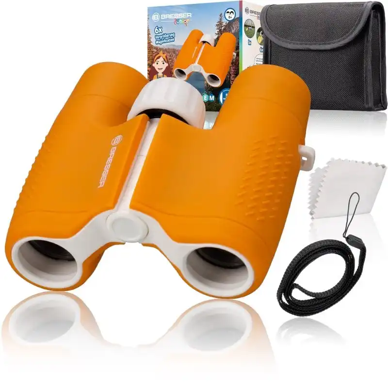 Bresser Junior Prismáticos para Niños 6x21mm Naranja