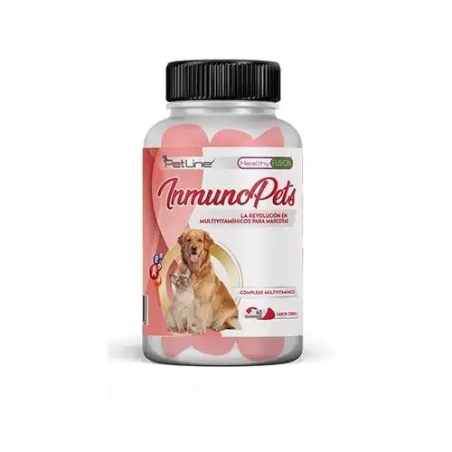 Pet line complejo multivitamínico Inmuno Pet para perros y gatos