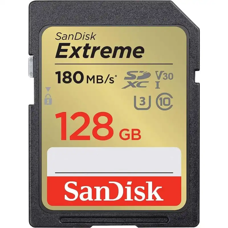SanDisk Extreme SDXC 128GB UHS-I V30 Clase 10