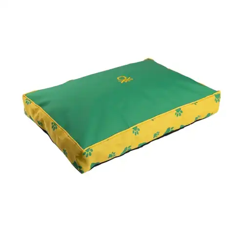 Benetton funda colchon huellas Verde/Amarillo S:60*40 CM