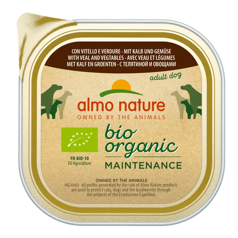 Almo Nature Daily Menu Bio Paté ecológico 9 x 300 g - Ternera con verduras