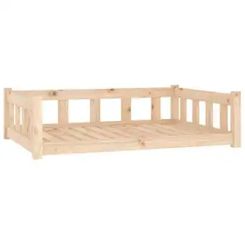 Cama Para Perros Madera Maciza De Pino 105,5x75,5x28 Cm Vidaxl