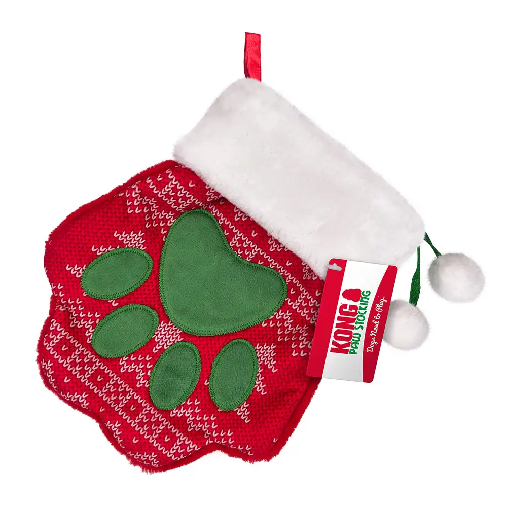 KONG Holiday Stocking Paw - aprox. L 27 x An 22 x Al 3 cm