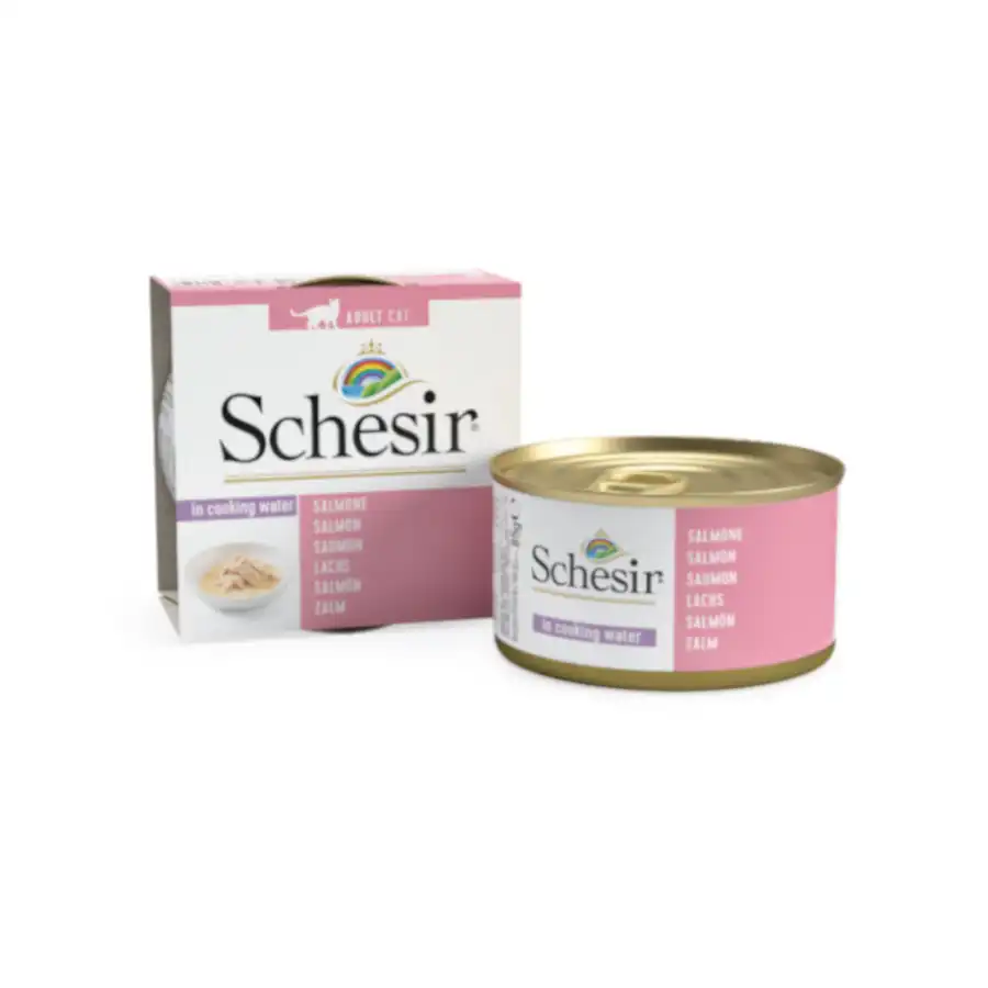 Schesir Adult salmón lata para gatos