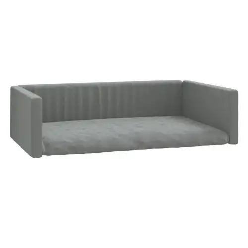 Vidaxl cama de maletero gris claro para perros