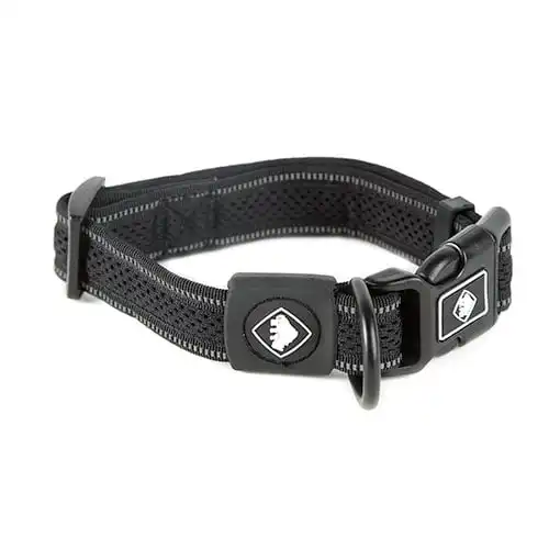 TK-Pet Reflective Comfort Collar Negro para perros