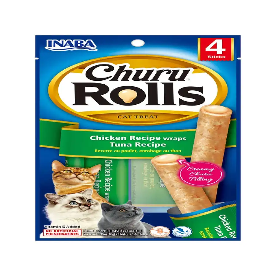 Churu Sticks Rolls de Atún para gatos – Multipack 12