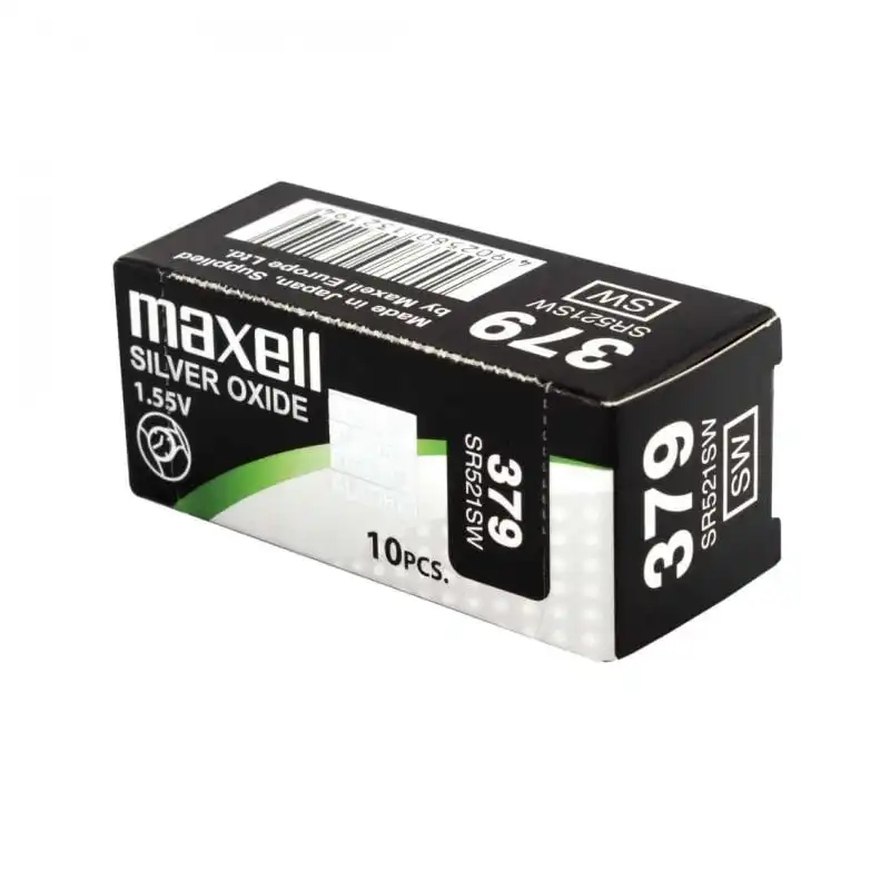Maxell SR521SW Pack de 10 Pilas de Botón 379