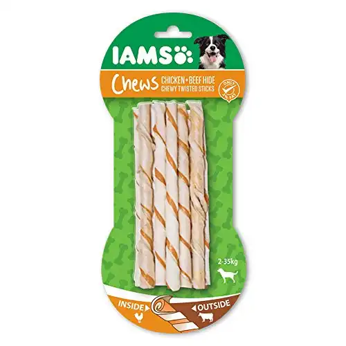 Twisted sticks masticables pollo y ternera Iams 10 unid.