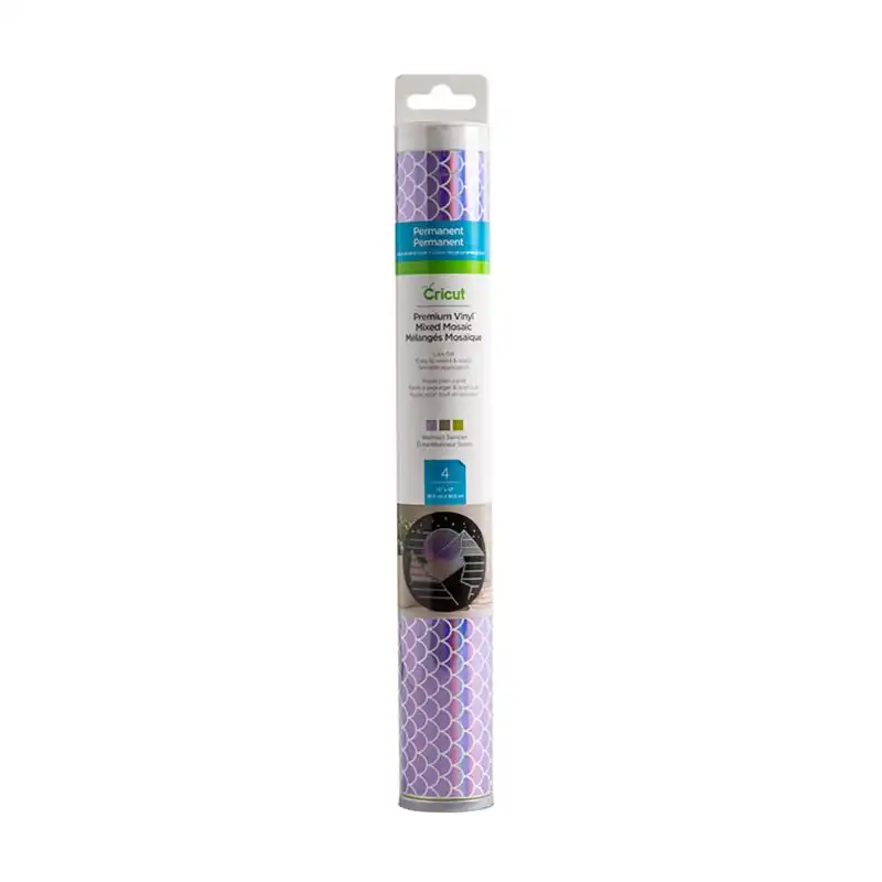 Cricut Premium Vinyl Vinilo de Transferencia Térmica Permanente Mermaid 4 Unidades