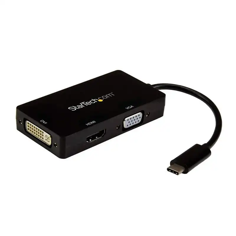 Startech Adaptador Gráfico USB-C a HDMI/DVI/VGA